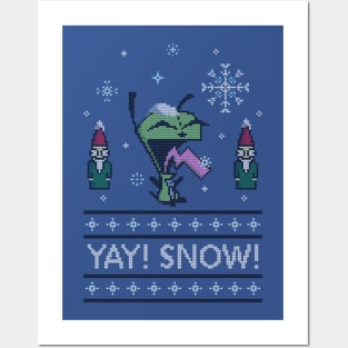 Yay! Snow! Posters and Art